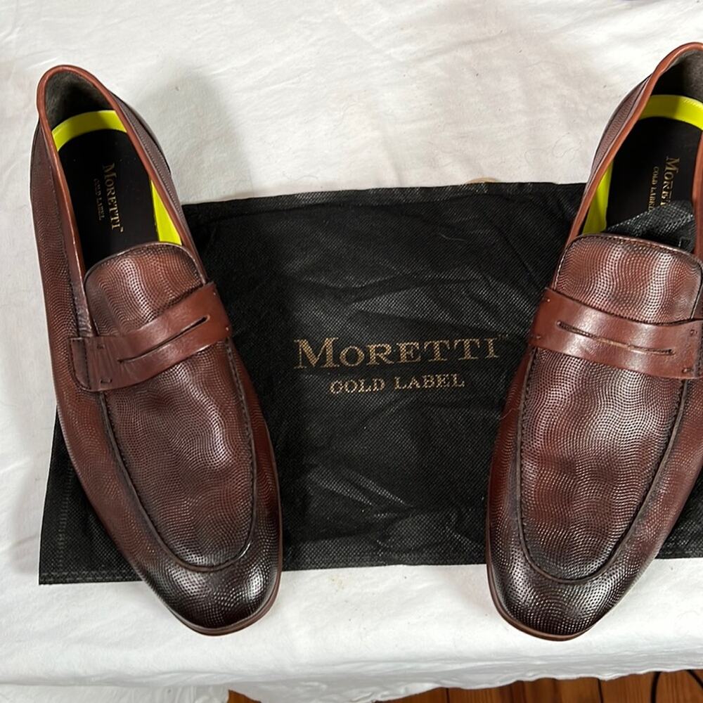 NEW Moretti gold label Italian dress shoes